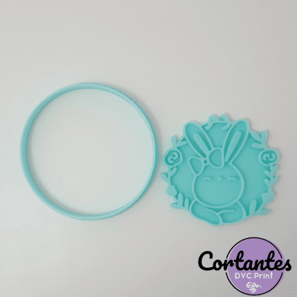 Cortante *CONEJA CORONA FLORES* - Imagen 2