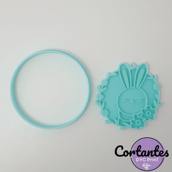 Cortante *CONEJA CORONA FLORES* - Imagen 3