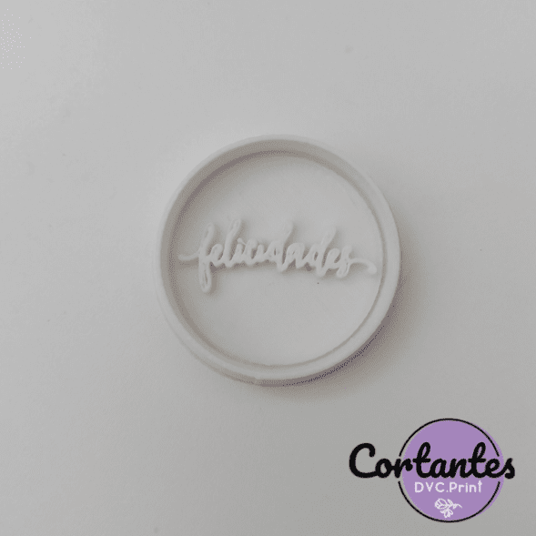 Cortante/stamp *FELICIDADES* MOD 2