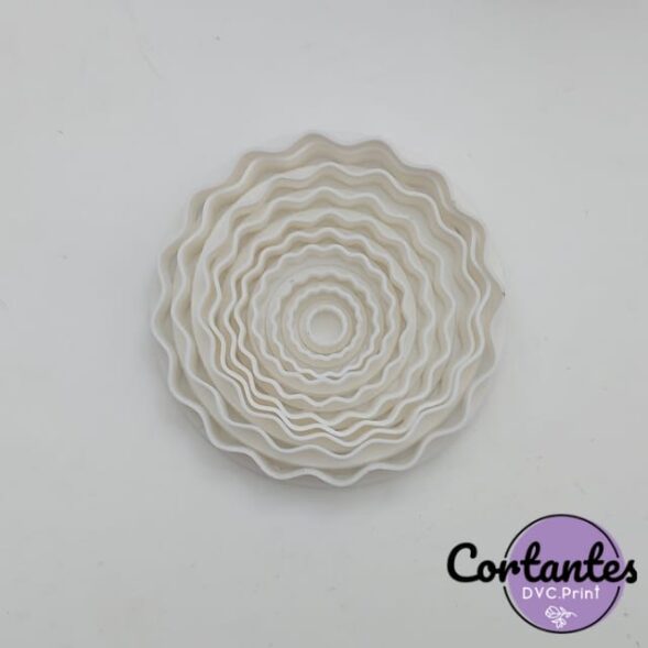 Cortante *SET DE CIRCULOS ONDULADOS X 9* MOD 2