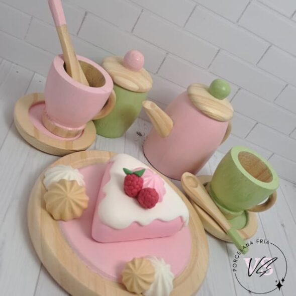 Set Hora del Té ROSA/VERDE - Imagen 3