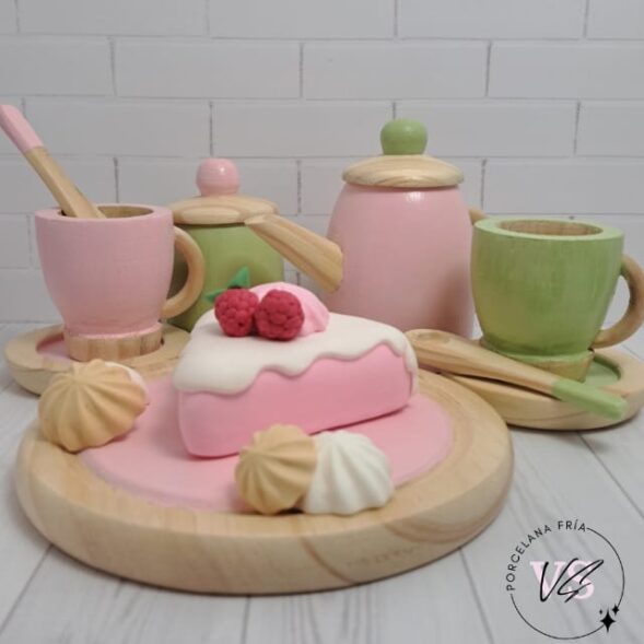Set Hora del Té ROSA/VERDE - Imagen 4