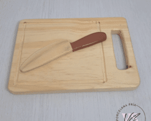 Set de Tabla con cuchilla marron (madera)