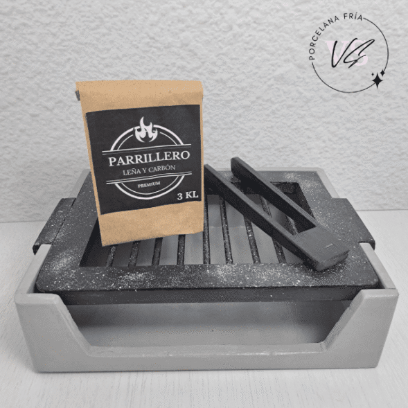 Set de Parrilla con bolsita de carbones