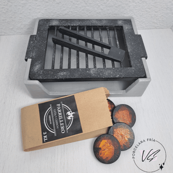 Set de Parrilla con bolsita de carbones - Imagen 2