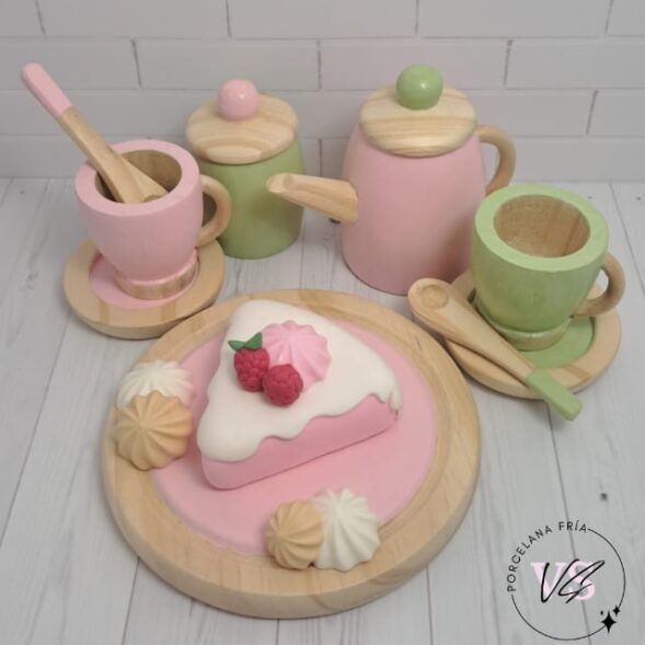 Set Hora del Té ROSA/VERDE